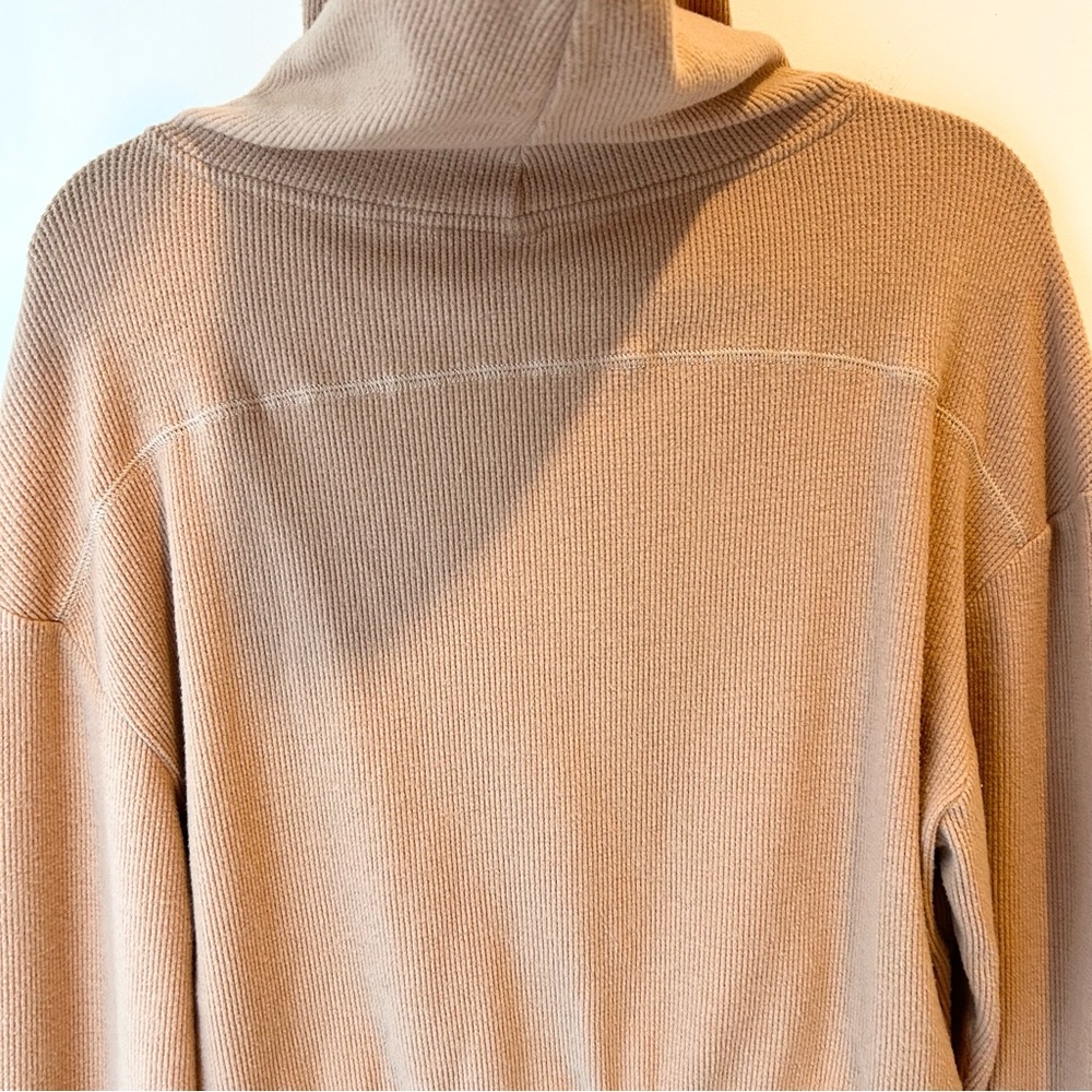 Skims Lounge Hoodie Waffle Tan Size Extra Large - Picture 11 of 12